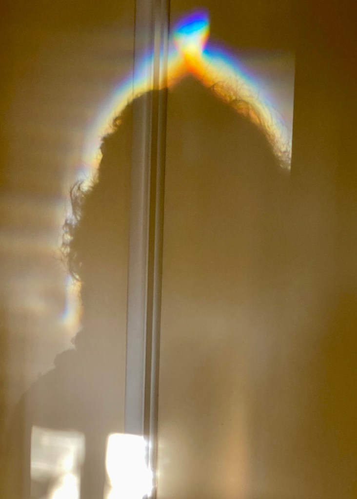 "Marilyn With Halo" photo, reminiscent of Redón pastels