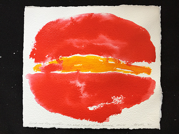 1901W -Lord, see how well...Watercolor 12" x 16" by Marilyn Wells